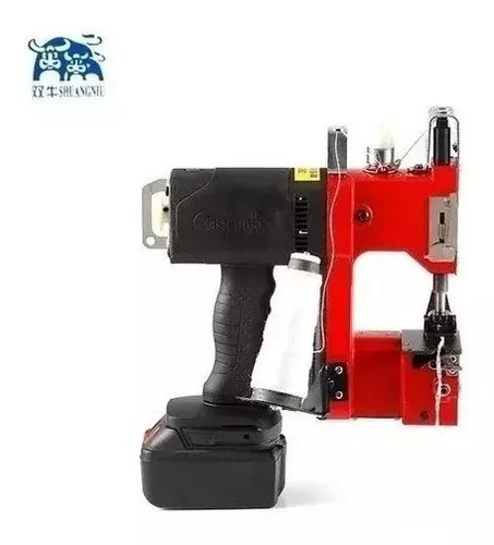 MÁQUINA COSEDORA DE SACOS INALAMBRICA + 1 BATERIA ADICIONAL COLOR ROJO - 3