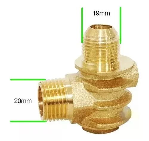 VALVULA RETENCIÓN 1/2 X 19MM X 10MM ANTIRETORNO COMPRESOR - 3