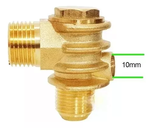 VALVULA RETENCIÓN 1/2 X 19MM X 10MM ANTIRETORNO COMPRESOR - 4