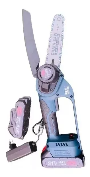SIERRA PODADORA DE ALTURA INALAMBRICA DE 6 + 2 BATERIA 21V - 1