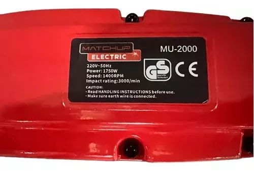 CANGO DEMOLEDOR 1750W LIC JAPONES + 2 PUNTA CINCELADORA - 4