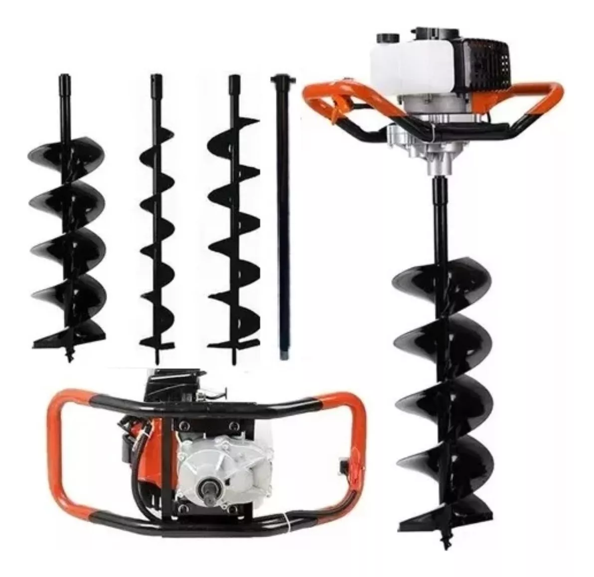 AHOYADOR BARRENO 63CC + 3 BROCAS + EXTENSION - LIC JAPONES - 1