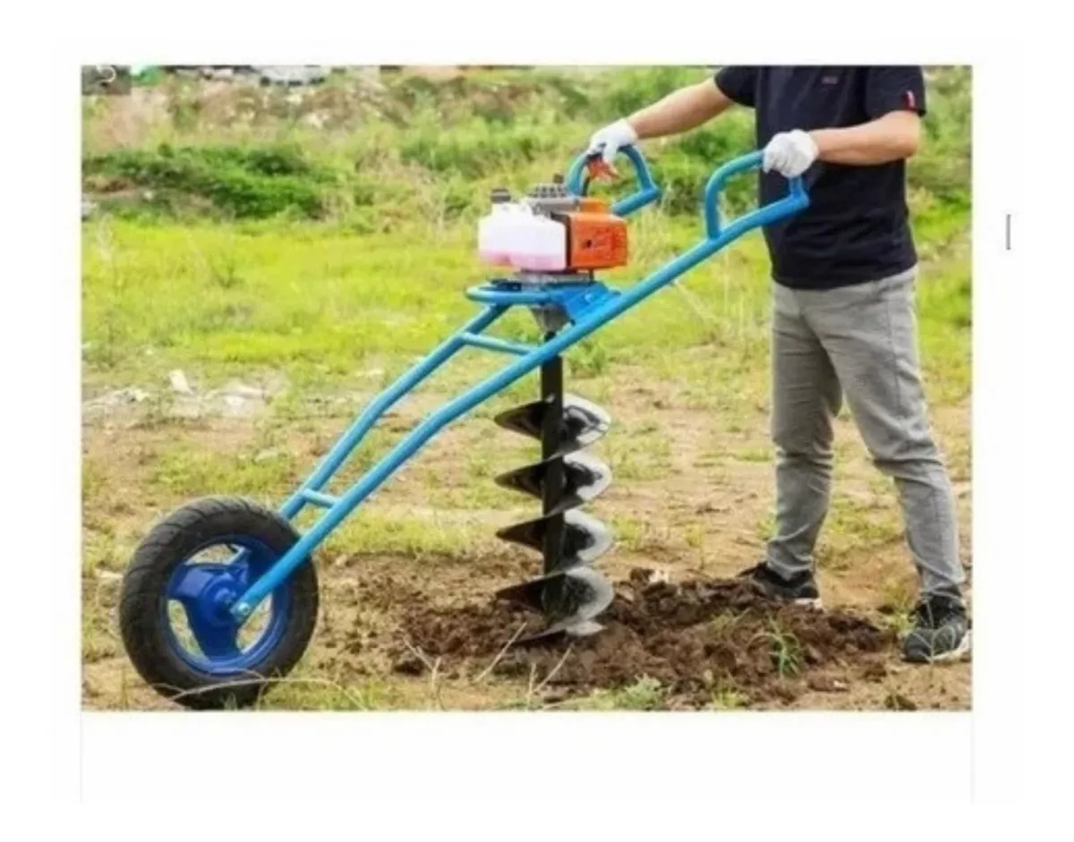 AHOYADOR BARRENO 63CC CON RUEDAS+3 BROCAS+EXTENSIÓN-ENVIO GR - 3