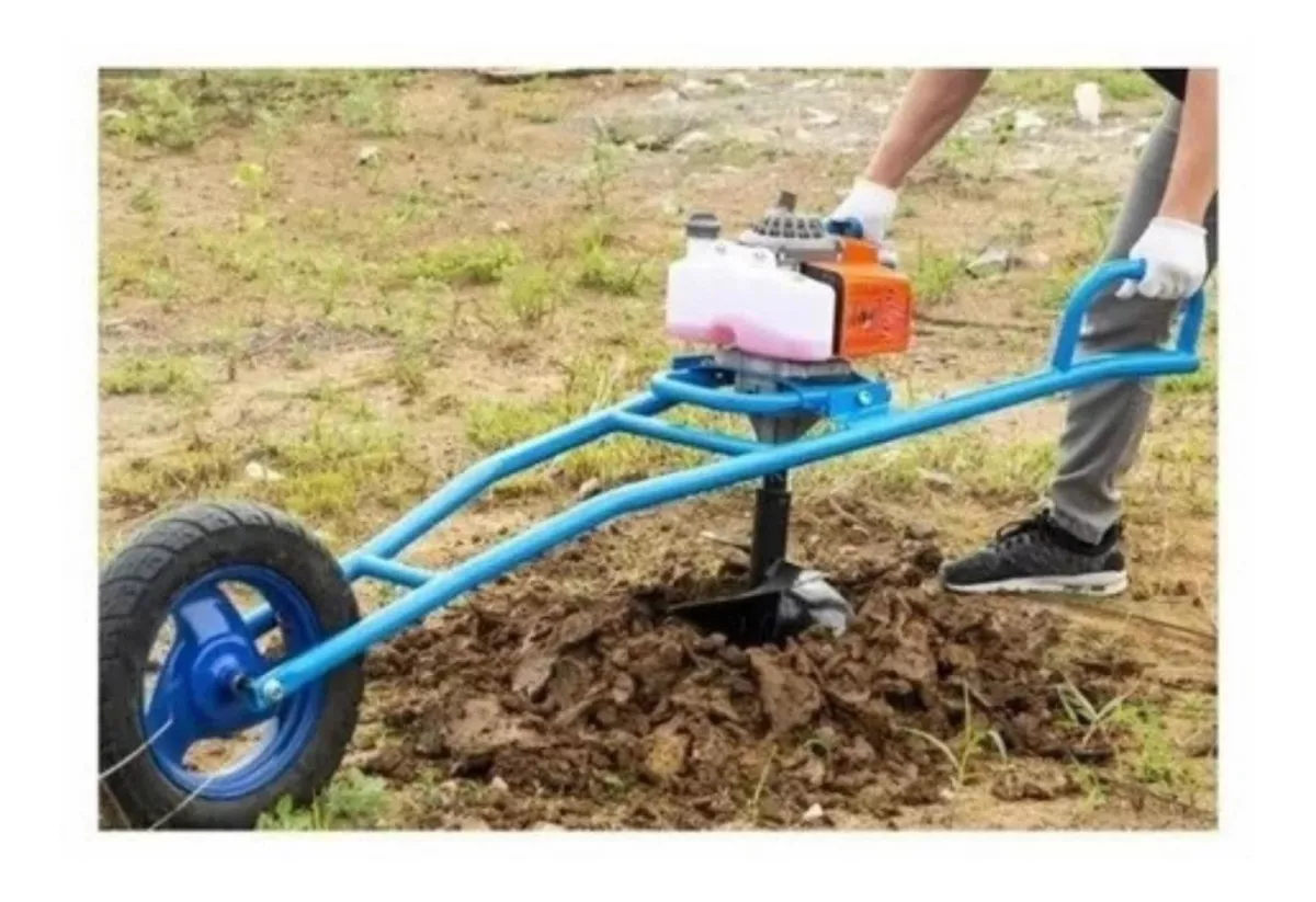 AHOYADOR BARRENO 63CC CON RUEDAS+3 BROCAS+EXTENSIÓN-ENVIO GR - 4