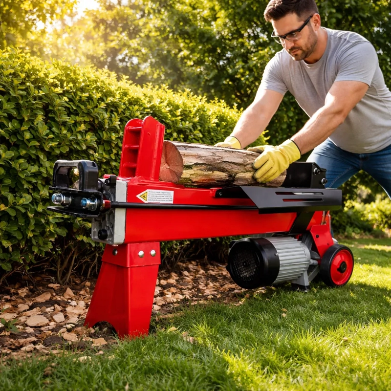 PARTIDOR DE LEÑA ELE CTRICO 9 TON 2200W PROFESIONAL - 1