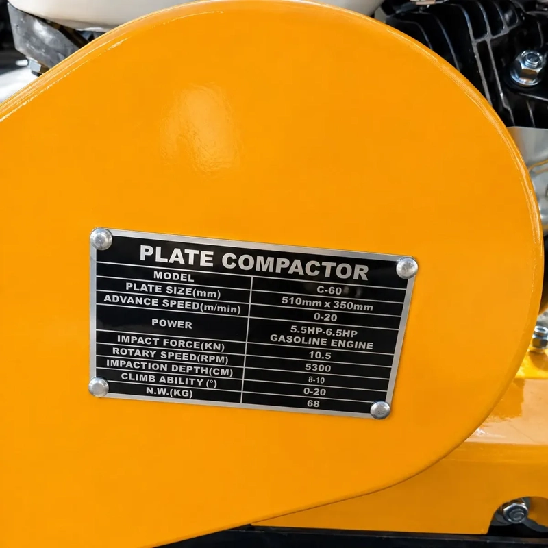 COMPACTADORA DE SUELO GASOLINA 6.5 HP 60 KG - 3
