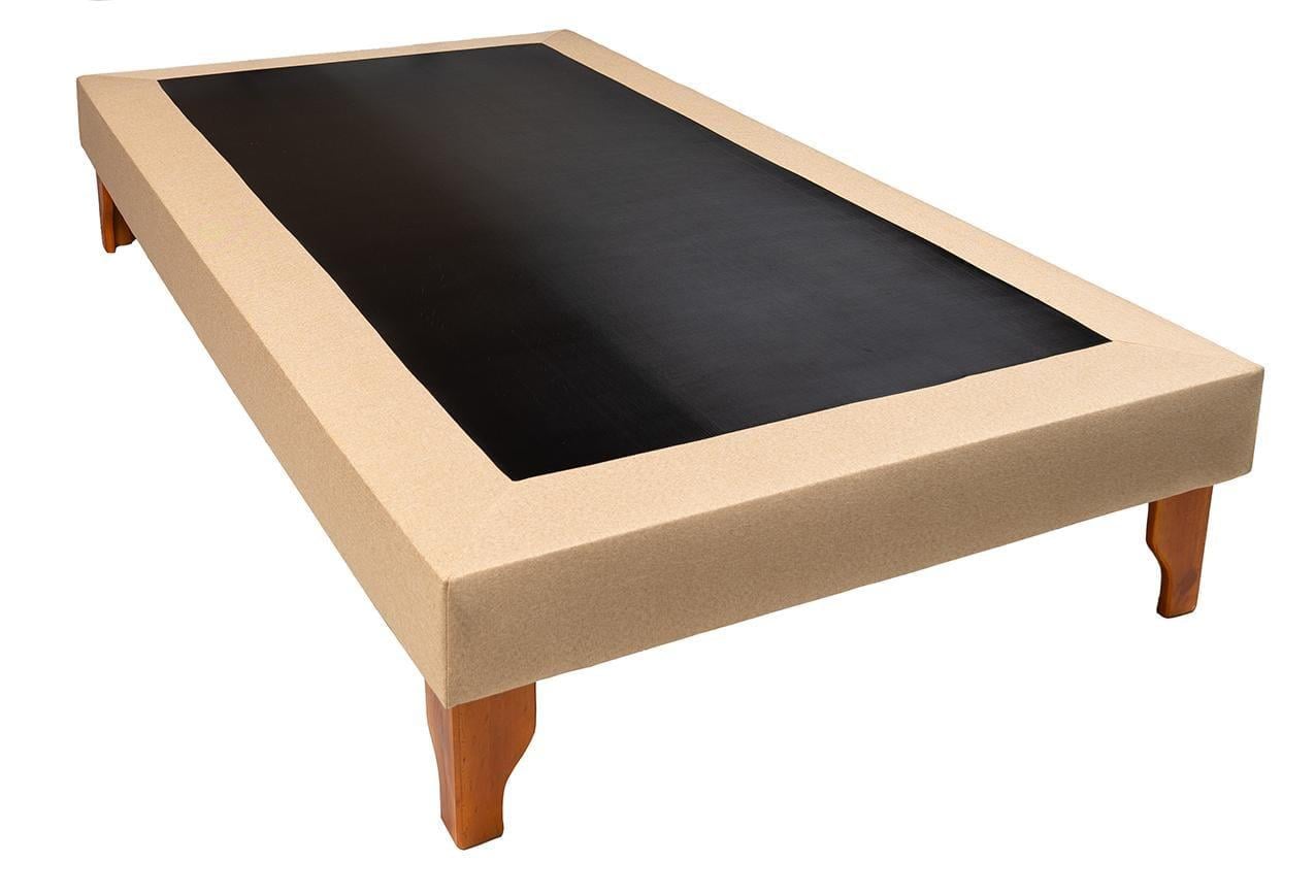 BASE CAMA DISEÑOS VALESTRINI PLAZA Y MEDIA LINO BEIGE - 1