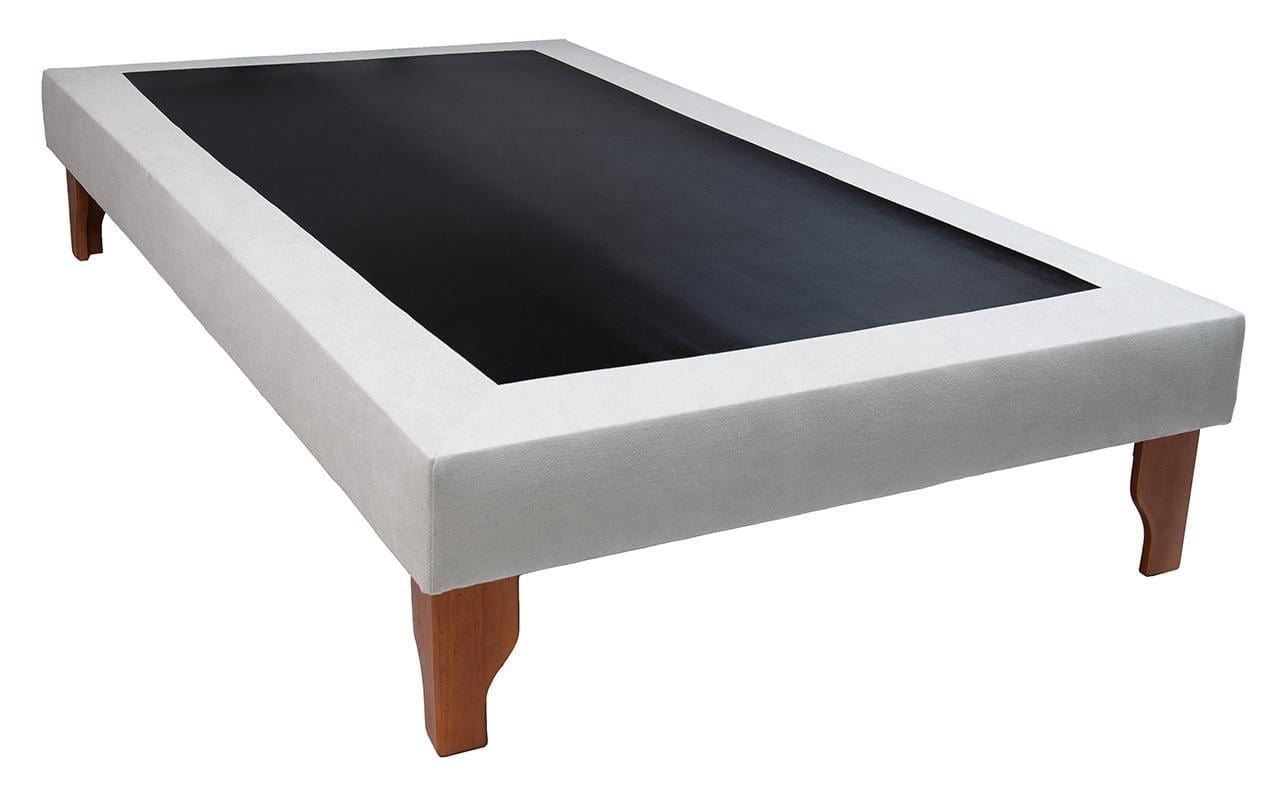 BASE CAMA DISEÑOS VALESTRINI PLAZA Y MEDIA LINO GRIS - 1