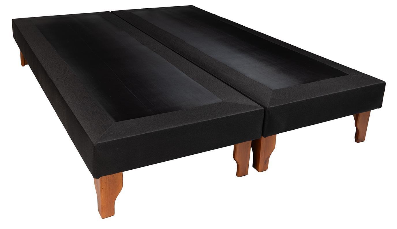 BASE CAMA DISEÑOS VALESTRINI DOS PLAZAS LINO NEGRO - 1