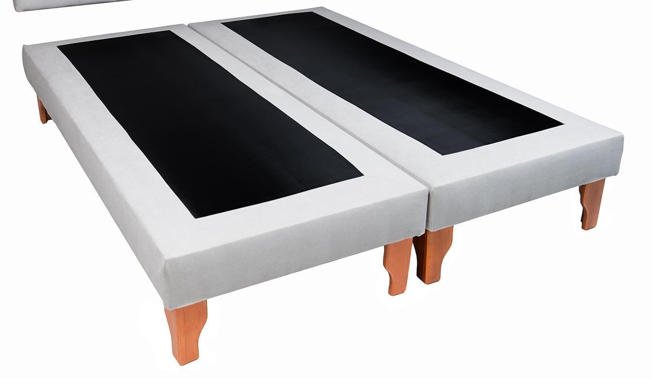 BASE CAMA DISEÑOS VALESTRINI DOS PLAZAS LINO GRIS - 1