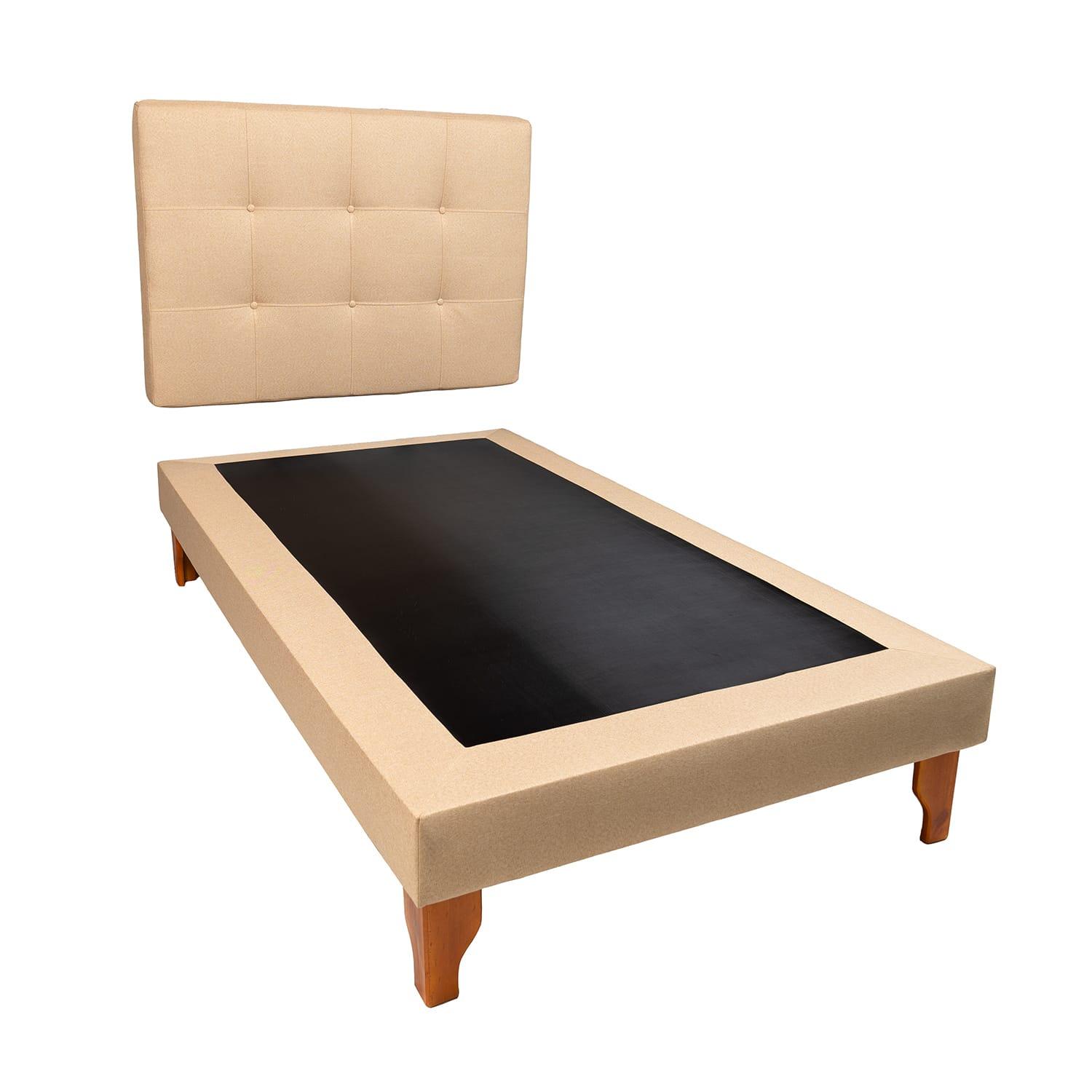 CAMA DISEÑOS VALESTRINI PLAZA LINO BEIGE - 1
