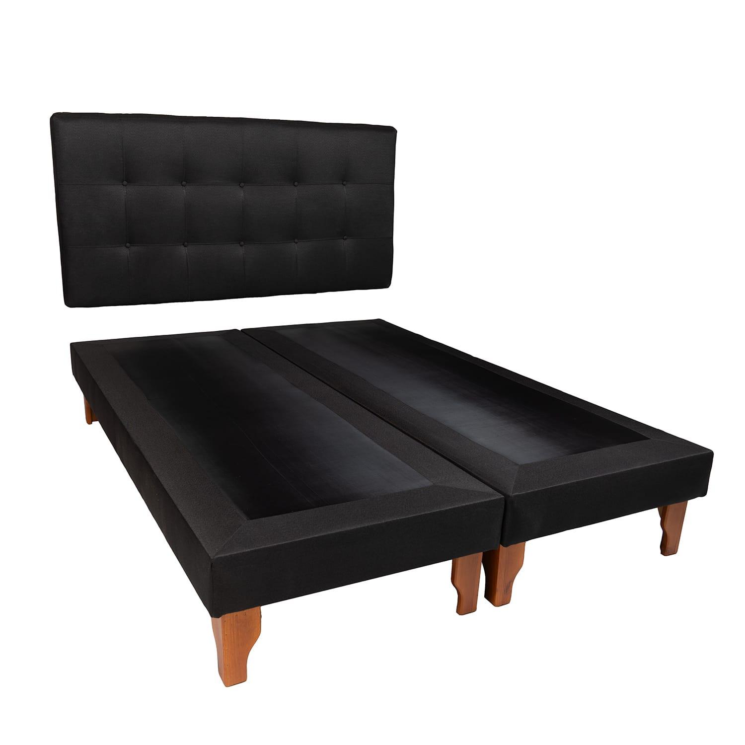 CAMA DISEÑOS VALESTRINI KING LINO NEGRO - 1