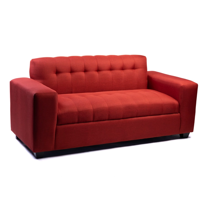 SOFÁ DISEÑOS VALESTRINI 3 CUERPOS LINO ROJO - 1
