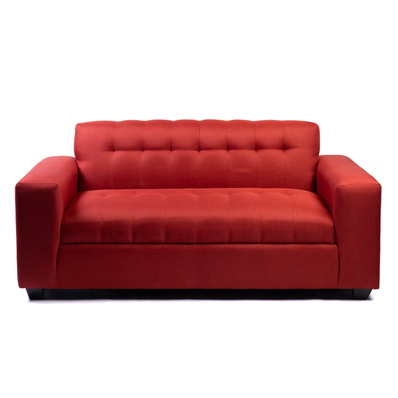 SOFÁ DISEÑOS VALESTRINI 3 CUERPOS LINO ROJO - 2