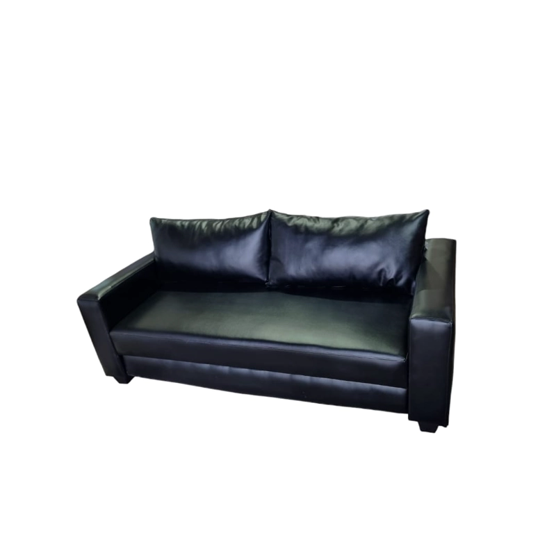 SOFÁ DISEÑOS VALESTRINI 2 CUERPOS NEGRO CAMA MULTIFUNCIONAL - 1