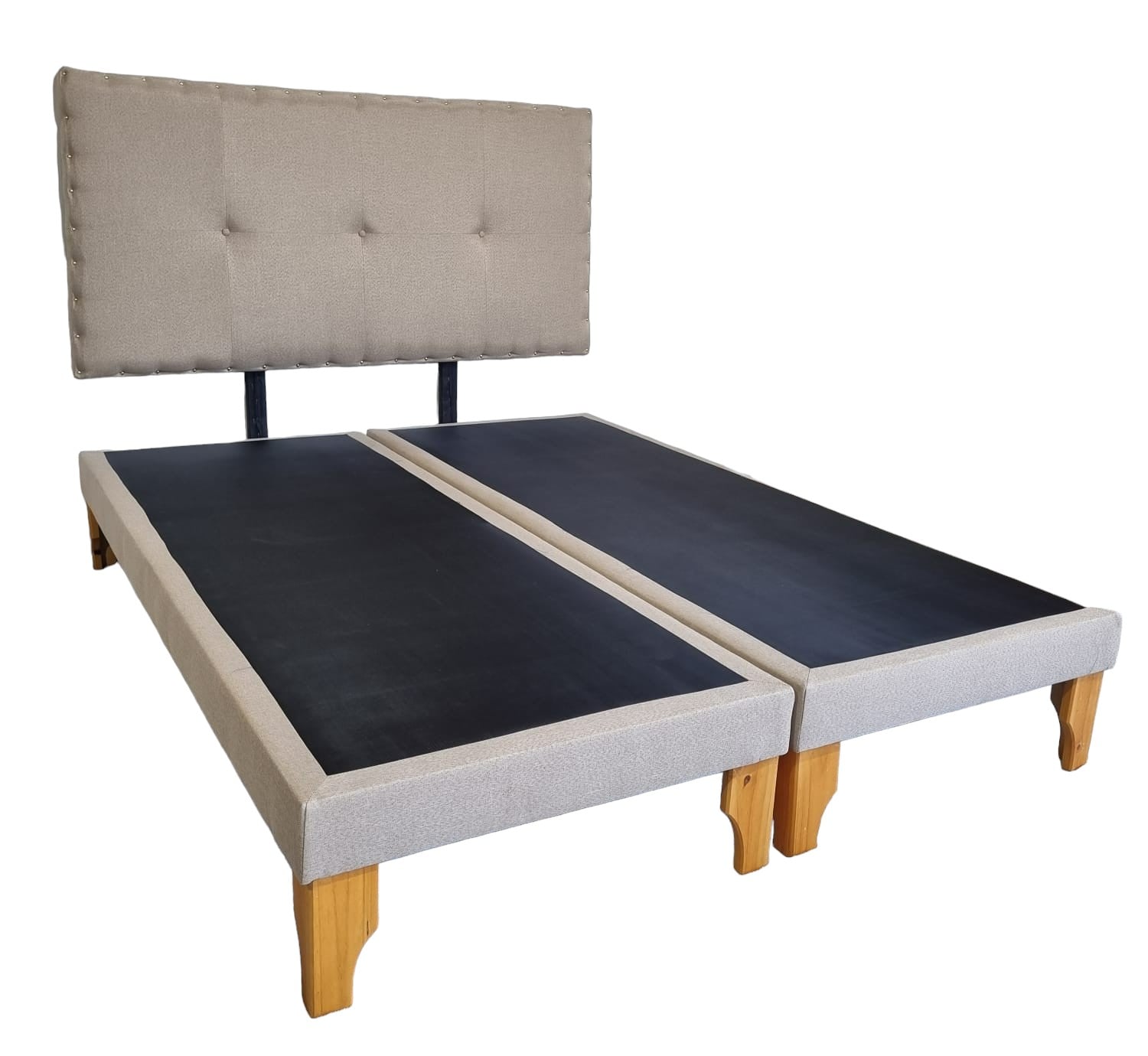CAMA EUROPEA DISEÑOS VALESTRINI KING LINO BEIGE - 1