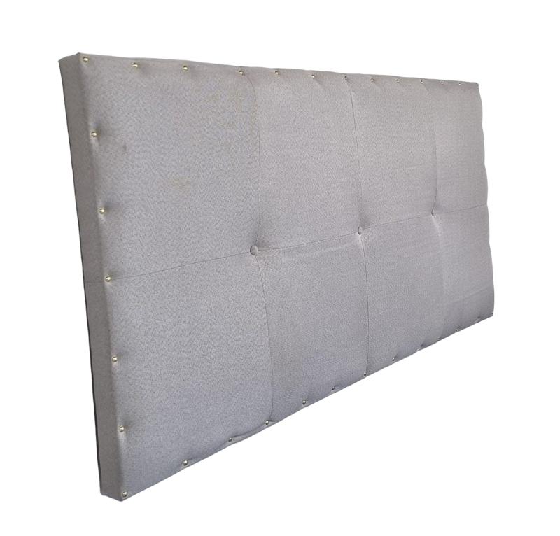 CAMA EUROPEA DISEÑOS VALESTRINI DOS PLAZAS LINO GRIS CLARO - 5