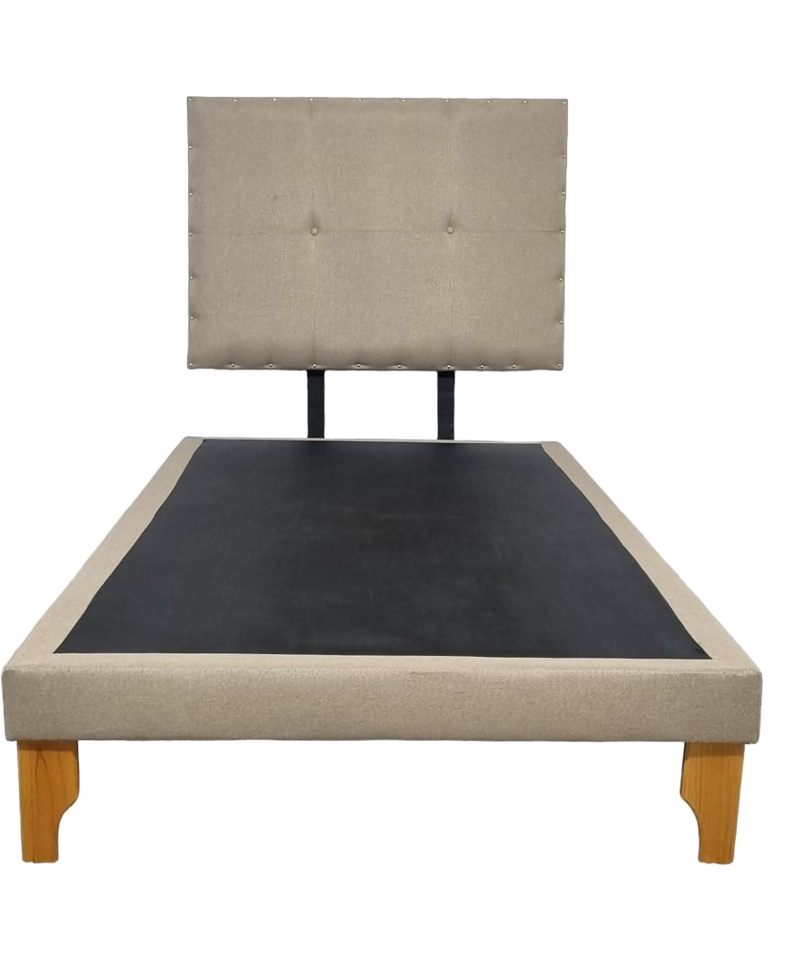 CAMA EUROPEA DISEÑOS VALESTRINI PLAZA LINO BEIGE - 2