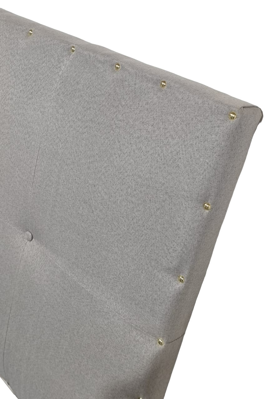 CAMA EUROPEA DISEÑOS VALESTRINI PLAZA LINO GRIS CLARO - 2