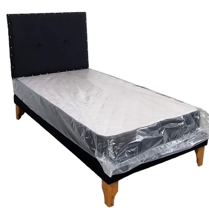 CAMA EUROPEA DISEÑOS VALESTRINI PLAZA LINO NEGRO - 5