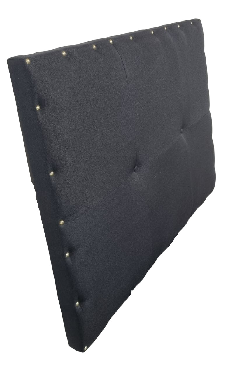 CAMA EUROPEA DISEÑOS VALESTRINI PLAZA Y MEDIA LINO NEGRO - 4