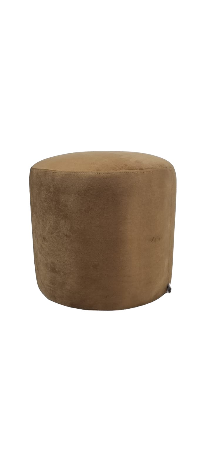 POUFF DISEÑOS VALESTRINI CAMEL REDONDO FELPA - 1