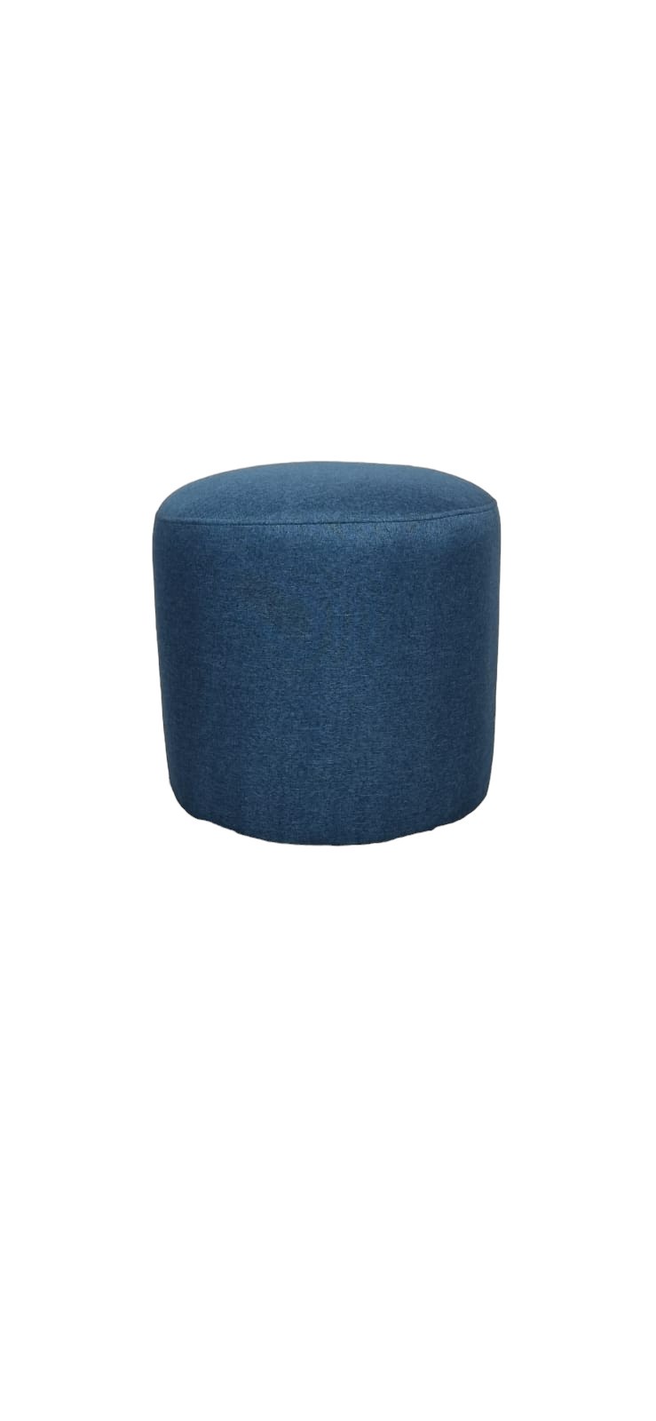 POUFF DISEÑOS VALESTRINI AZUL REDONDO LINO INDIGO - 1