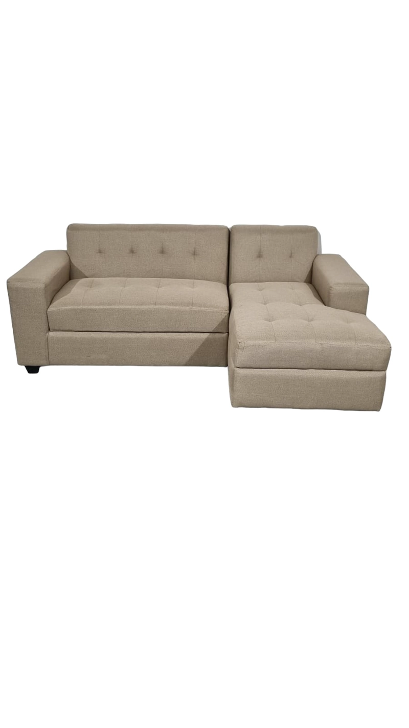 SOFÁ DISEÑOS VALESTRINI 4 CUERPOS LINO BEIGE SECCIONAL EN DIVAN DERECHO - 1