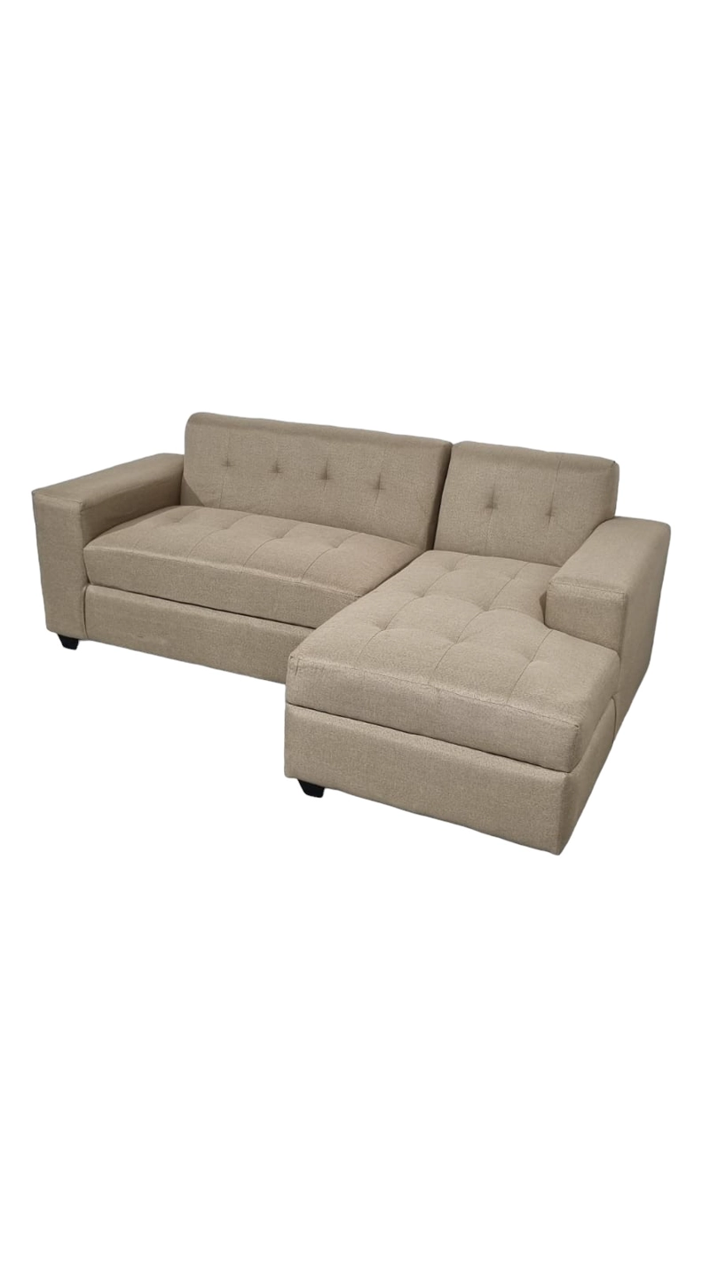 SOFÁ DISEÑOS VALESTRINI 4 CUERPOS LINO BEIGE SECCIONAL EN DIVAN DERECHO - 3