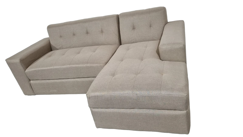 SOFÁ DISEÑOS VALESTRINI 4 CUERPOS LINO BEIGE SECCIONAL EN DIVAN DERECHO - 4