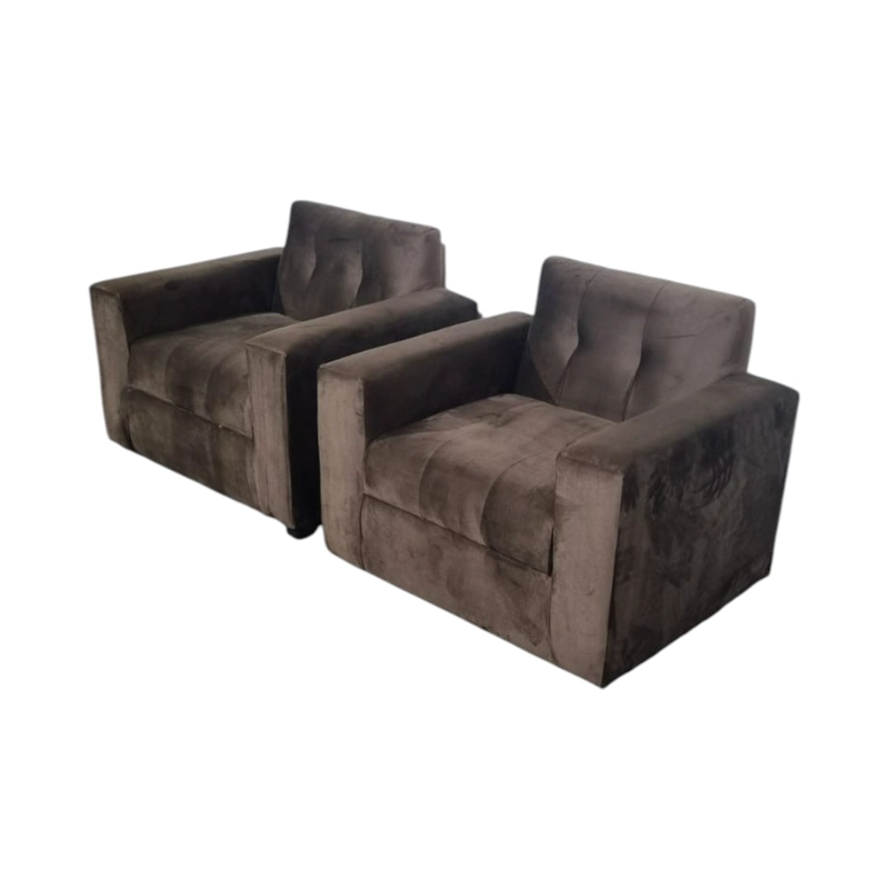 JUEGO LIVING DISEÑOS VALESTRINI FELPA CHOCOLATE - 6