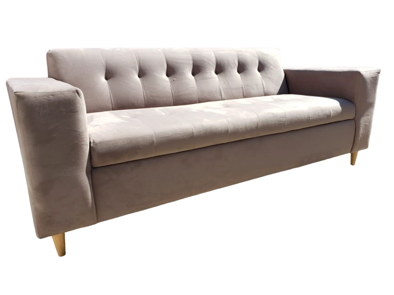 SOFÁ DISEÑOS VALESTRINI 3 CUERPOS FELPA BEIGE - 3