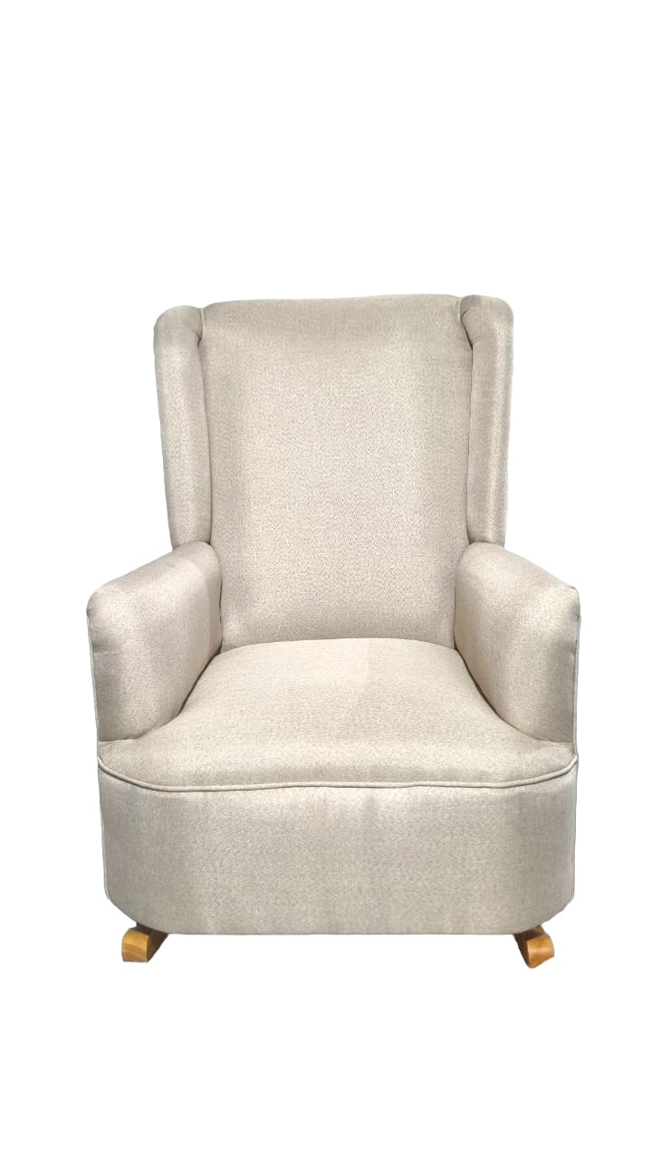 SILLÓN DISEÑOS VALESTRINI LINO BEIGE MECEDOR - 4