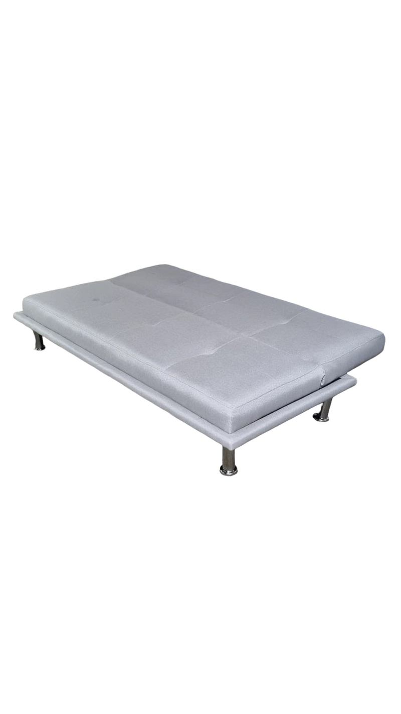 SOFÁ DISEÑOS VALESTRINI 2 CUERPOS LINO GRIS CLARO CAMA - 2