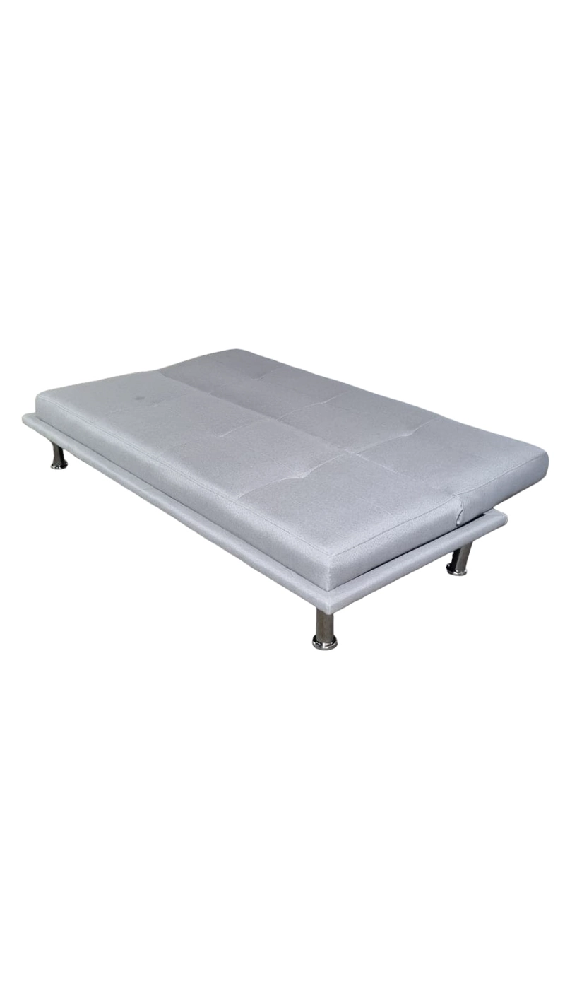 SOFÁ DISEÑOS VALESTRINI 2 CUERPOS LINO GRIS CLARO CAMA - 4