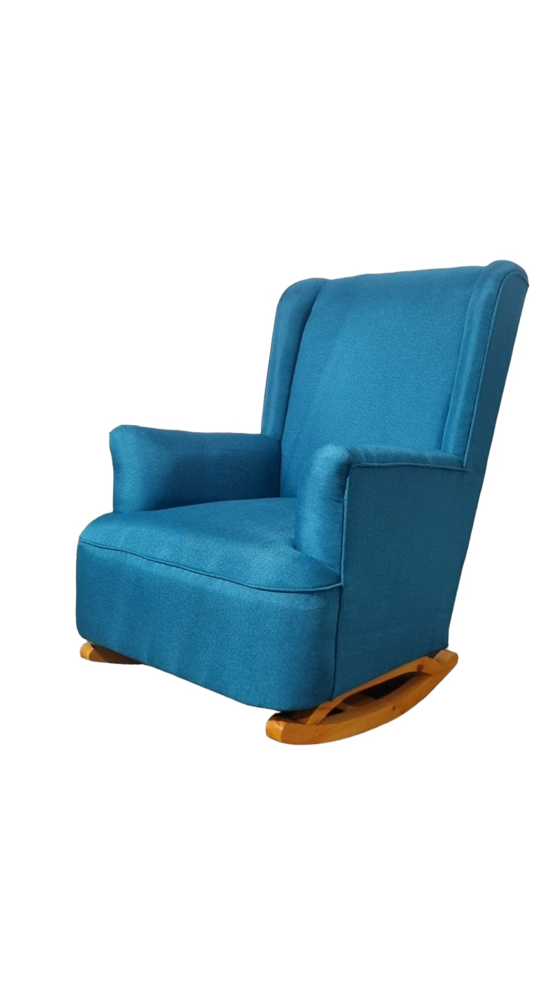 SILLÓN DISEÑOS VALESTRINI LINO TURQUESA MECEDOR - 2