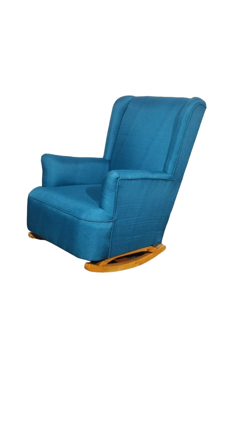 SILLÓN DISEÑOS VALESTRINI LINO TURQUESA MECEDOR - 4