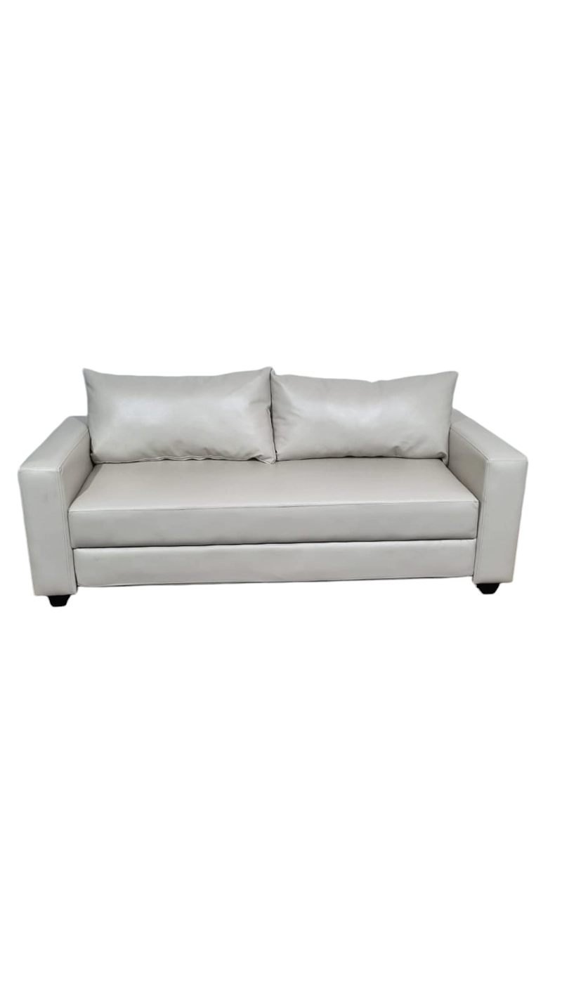 SOFA CAMA MULTIFUNCIONAL ECOCUERO BEIGE - 1