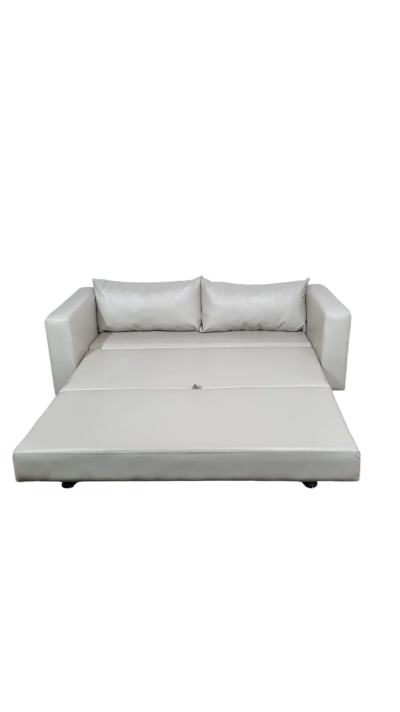 SOFA CAMA MULTIFUNCIONAL ECOCUERO BEIGE - 3
