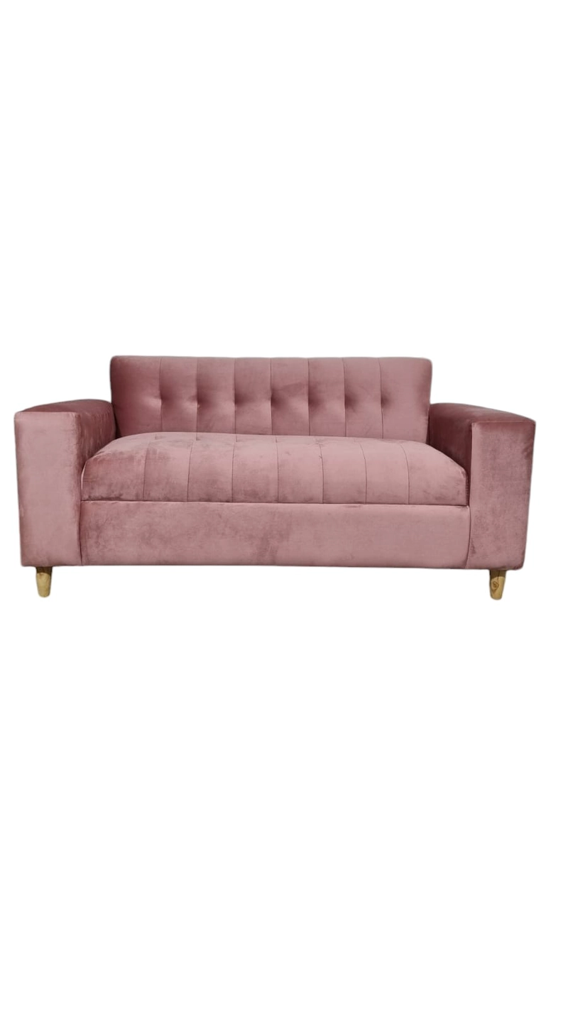 SOFA TRES CUERPOS FELPA PALO ROSA - 1