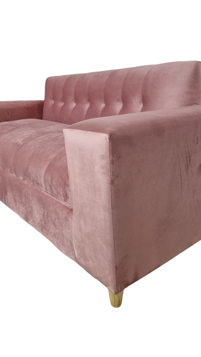 SOFA TRES CUERPOS FELPA PALO ROSA - 2