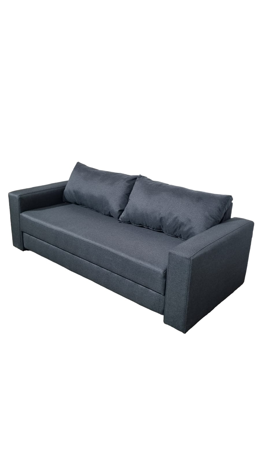 SOFÁ DISEÑOS VALESTRINI 2 CUERPOS LINO GRIS CAMA MULTIFUNCIONAL - 2