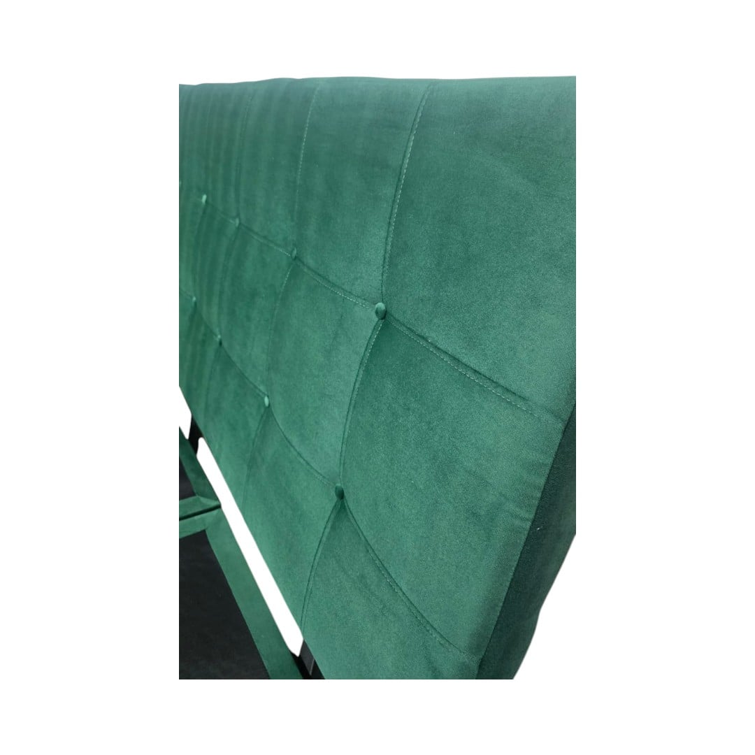 CAMA KING FELPA VERDE OSCURO - 4