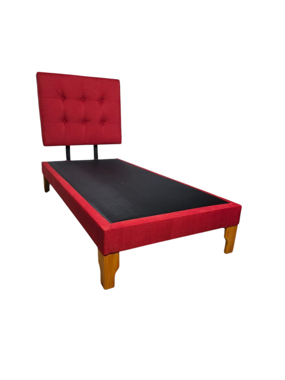 CAMA PLAZA Y MEDIA LINO ROJO - 3