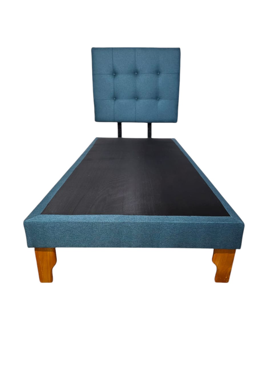 CAMA PLAZA Y MEDIA LINO AZUL - 2