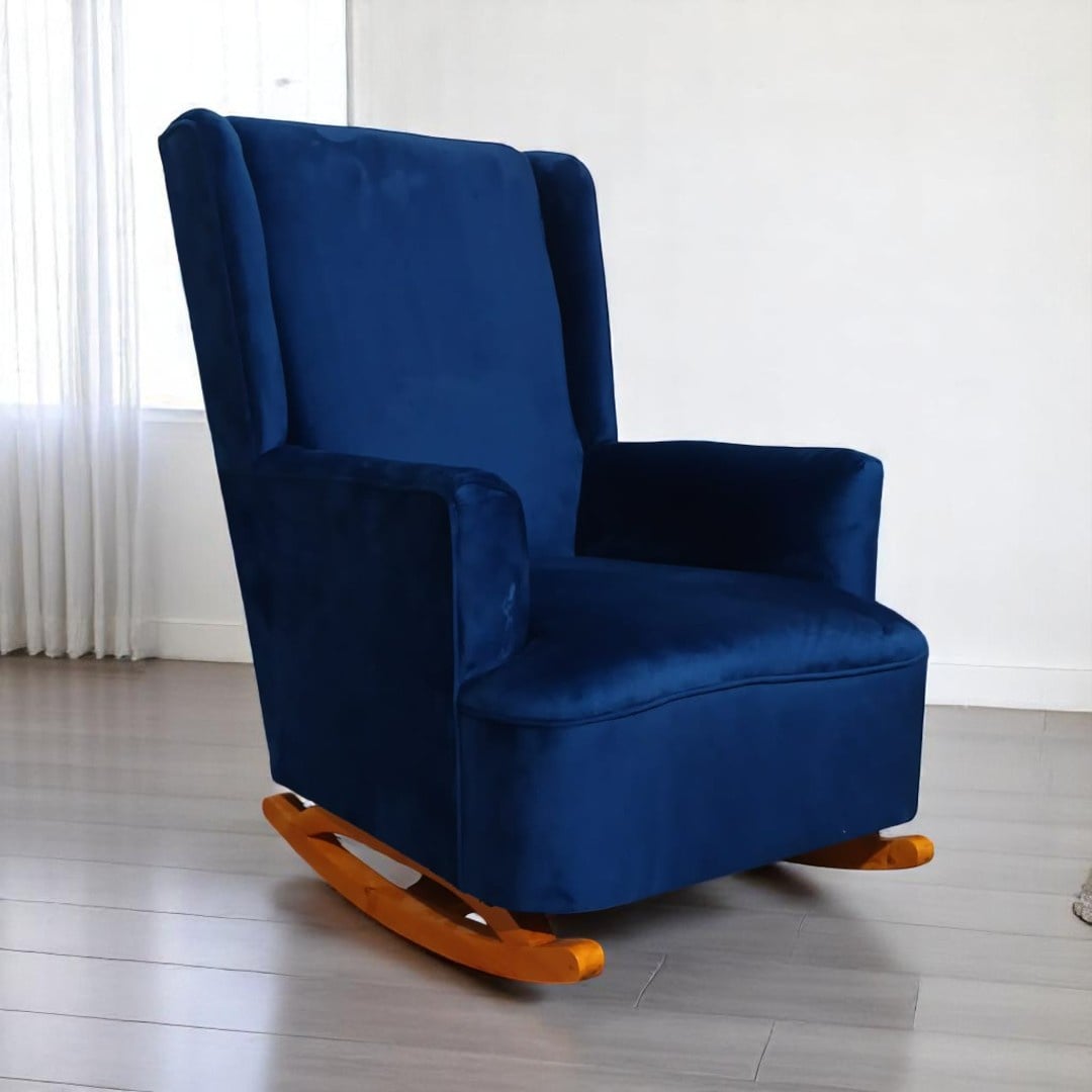 SILLON MECEDOR FELPA AZUL MARINO - 4