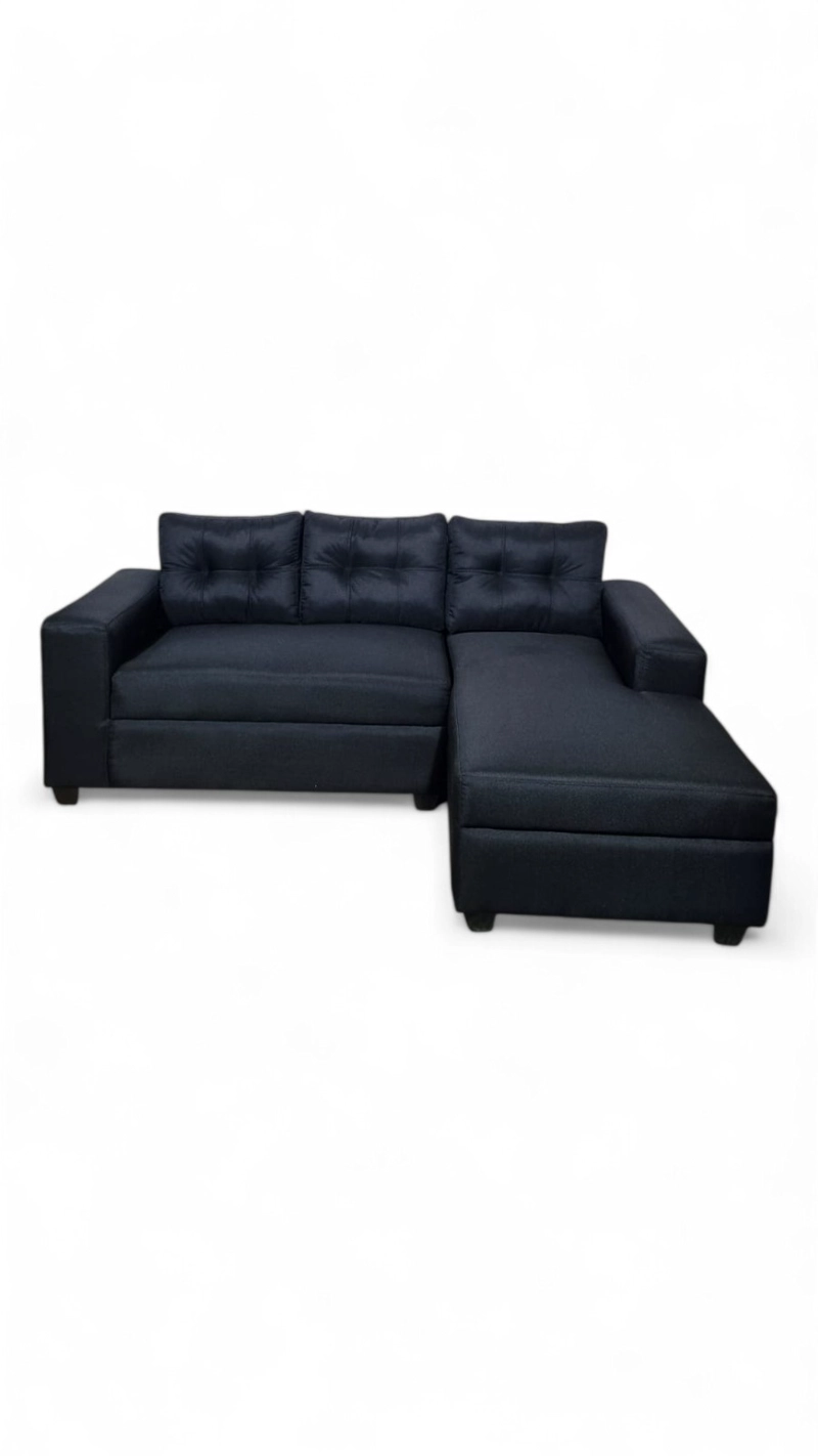 SOFA SECCIONAL KRISTINA LINO NEGRO DIVAN DERECHO - 1