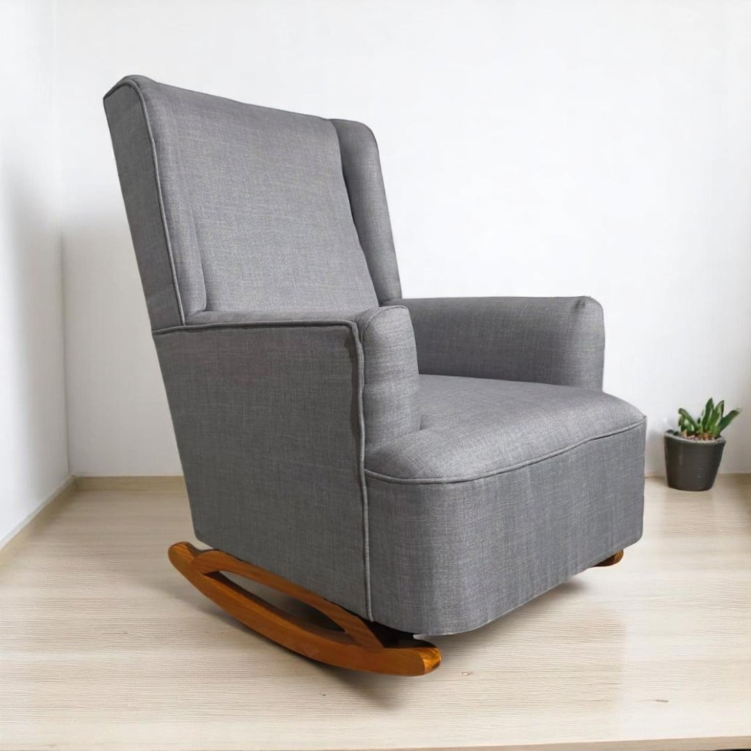 SILLON MECEDOR LINO GRIS CLARO - 4