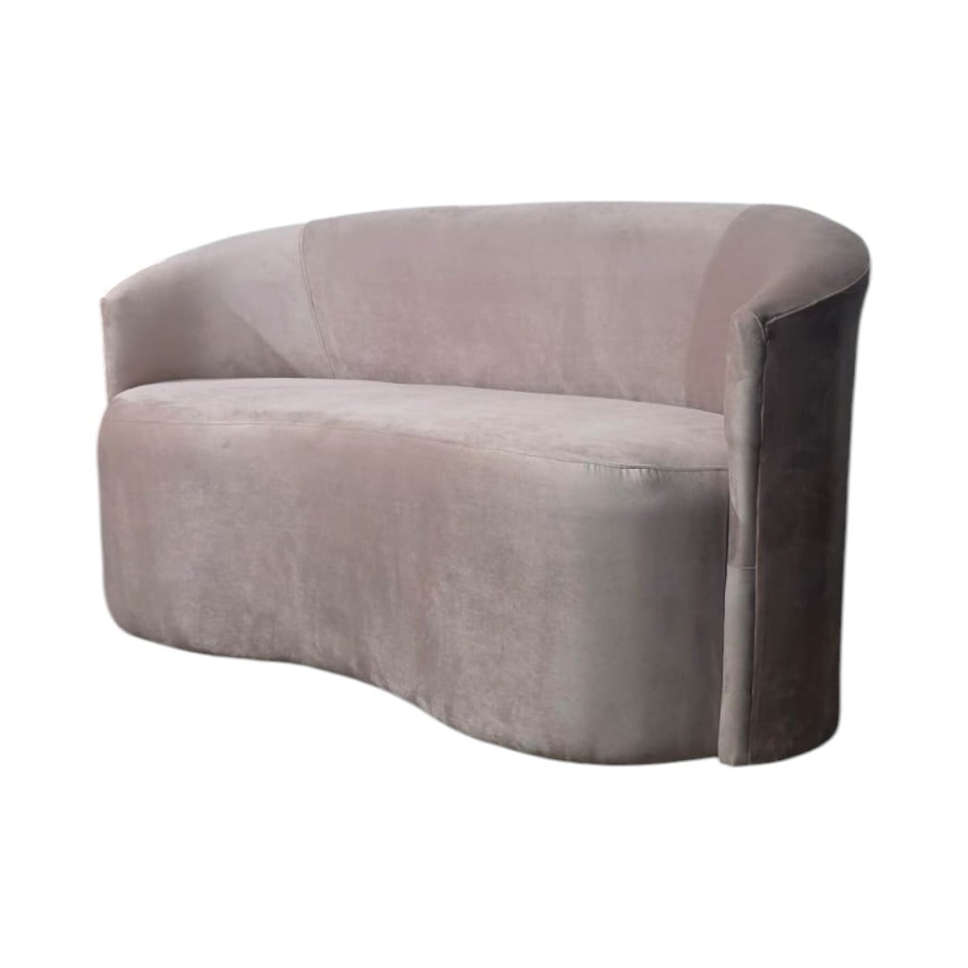SOFA CURVO FELPA PALO ROSA - 3