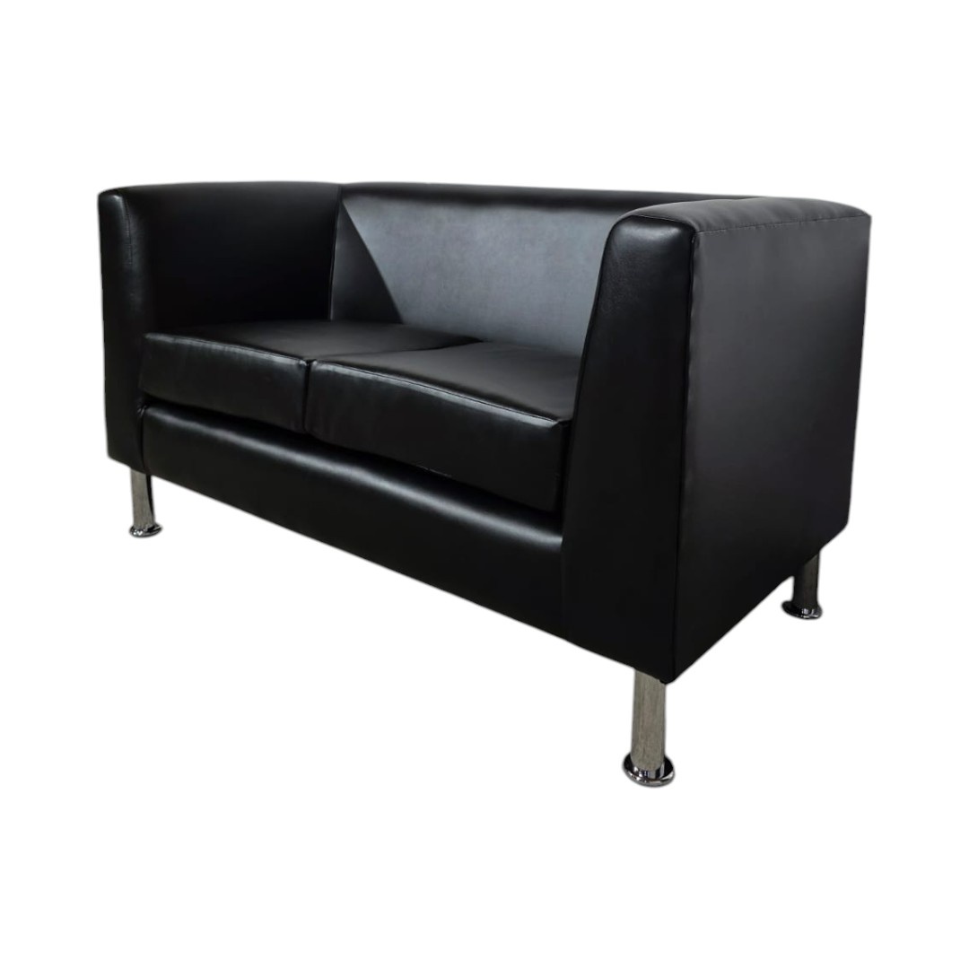 SOFA CARIBE ECOCUERO NEGRO - 2